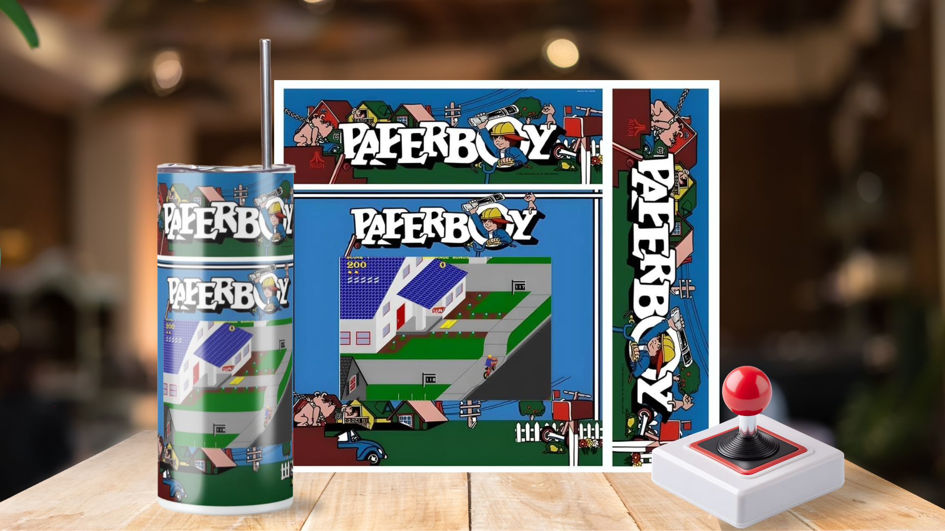 20 oz Skinny Tumbler Retro Paperboy