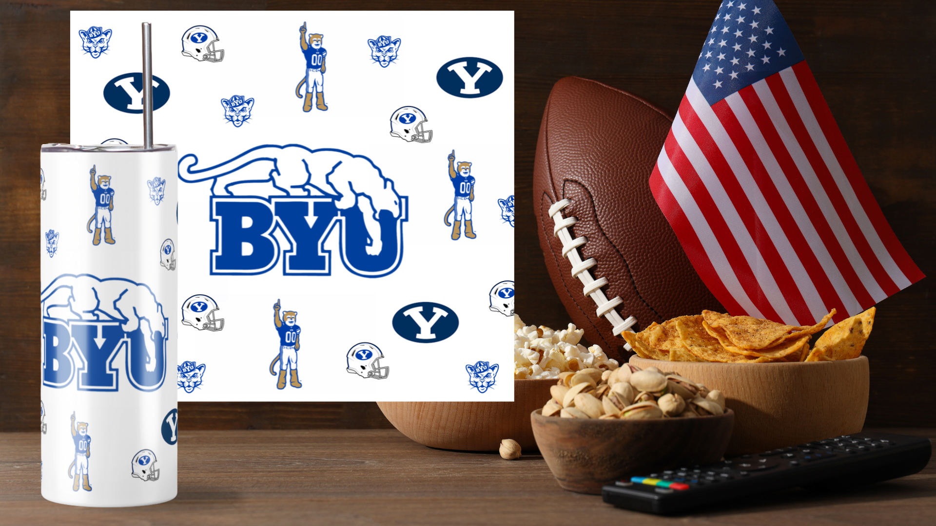 20 oz Skinny Tumbler BYU