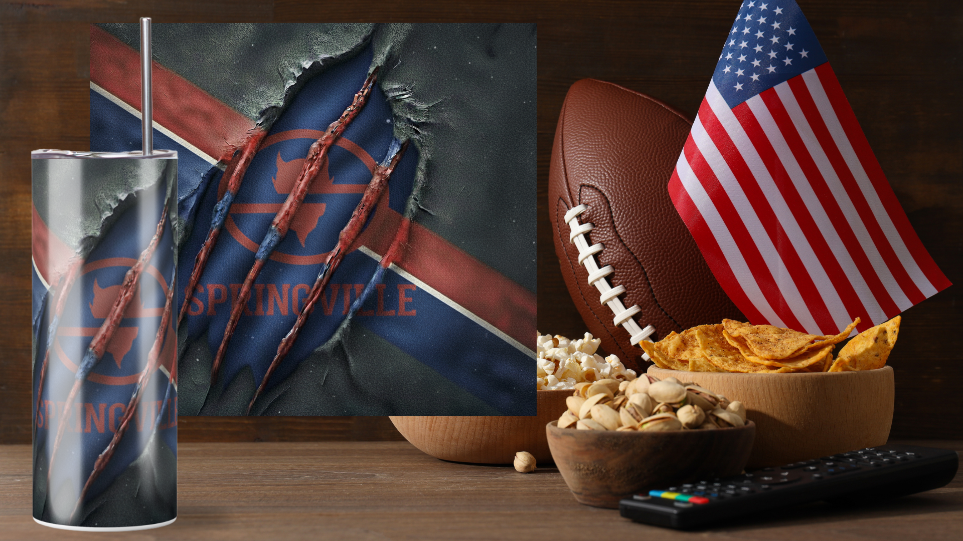 20 oz Skinny Tumbler School Spirit