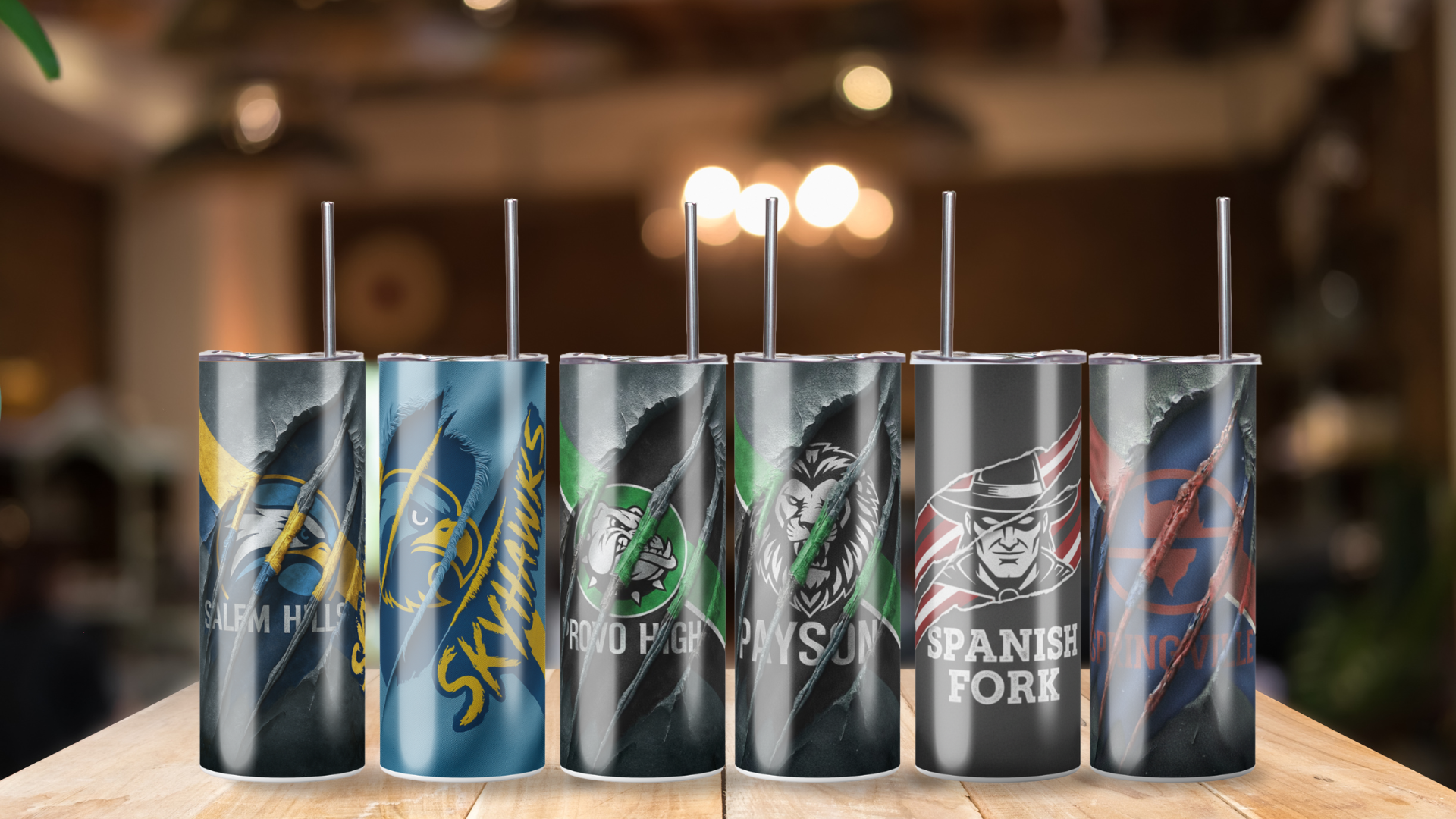 20 oz Skinny Tumbler School Spirit