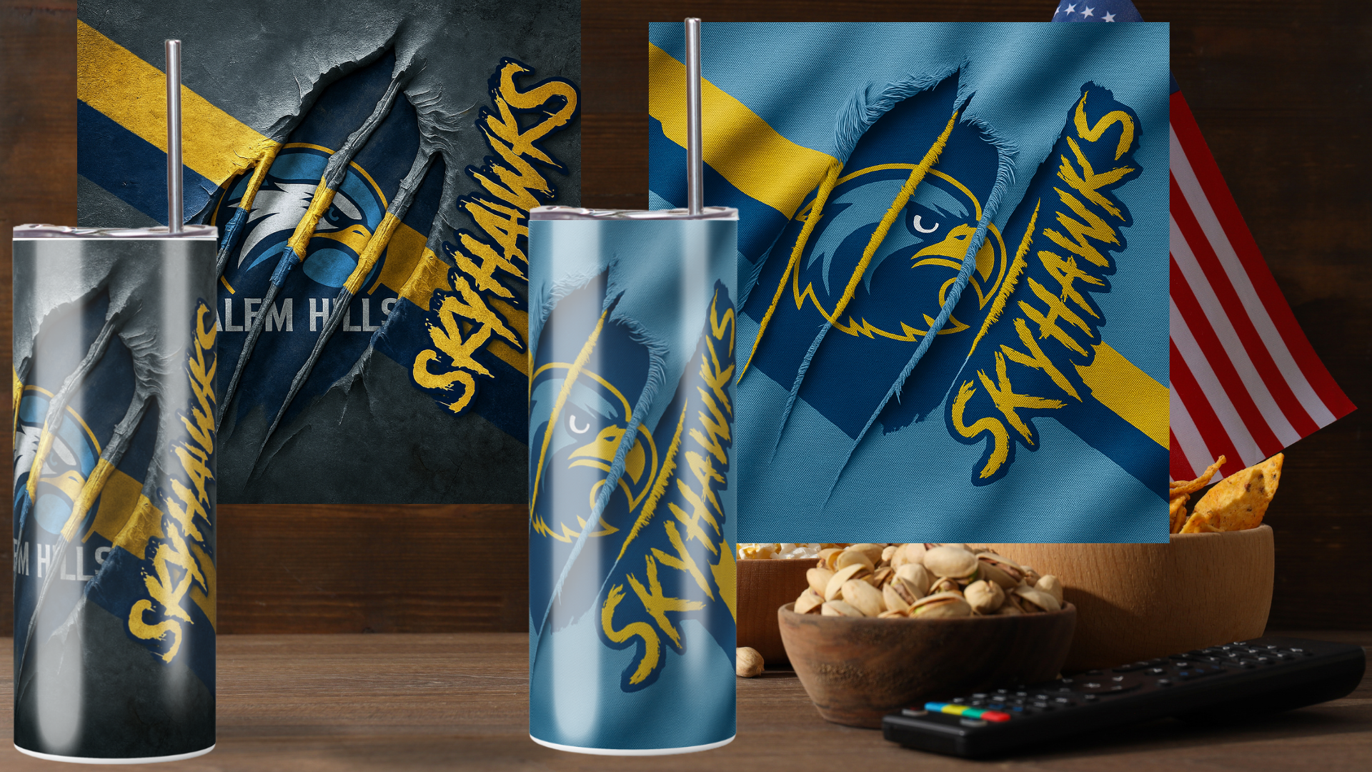 20 oz Skinny Tumbler School Spirit